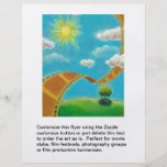 Movie lovers fun unique art film strip landscapes full color flyer