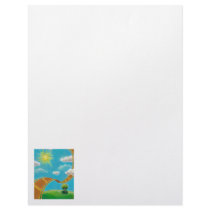 Movie lovers fun unique art film strip landscapes custom letterhead