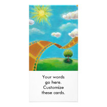 Movie lovers fun unique art film strip landscapes picture card