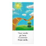Movie lovers fun unique art film strip landscapes picture card