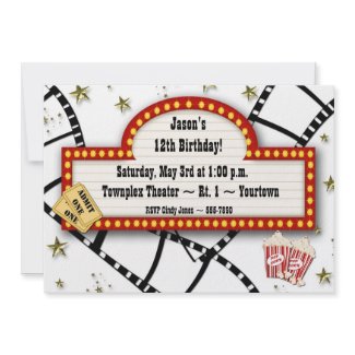 Movie Marquis Invitation invitation