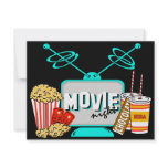 Movie Night Birthday Party Celebration Personalized Announcement