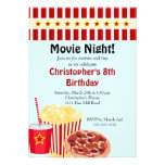 Movie Night Birthday Party Invitation