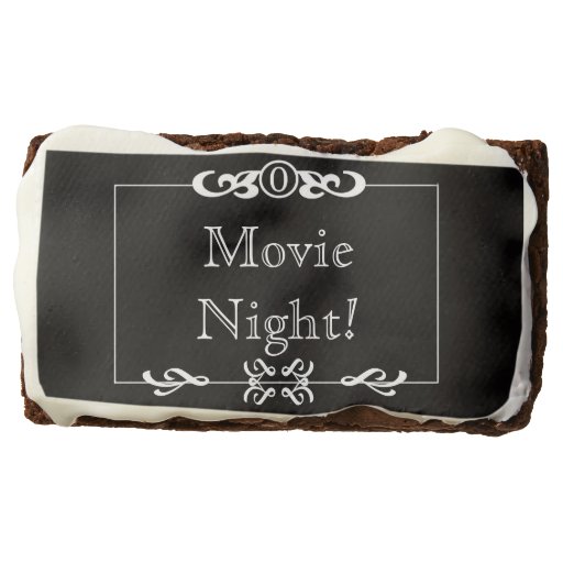 Movie Night Brownies Rectangular Brownie Zazzle