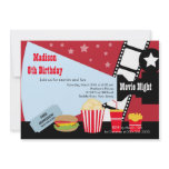 Movie Night Kids Birthday Party Invitation