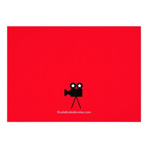Movie Night Kids Birthday Party Invitation