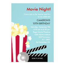 Movie Night Party Invitation