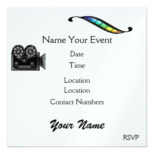 Movie Night ! SRF Custom Invites
