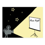 movie night under the stars postcards