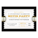 Movie Party Birthday Party Admission Ticket Personalized Invitations