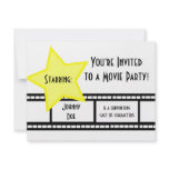 Movie Party Personalized Announcement