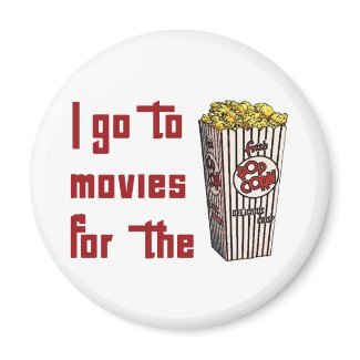 Movie Popcorn Fridge Magnets