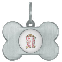 Movie Popcorn Pet Tag