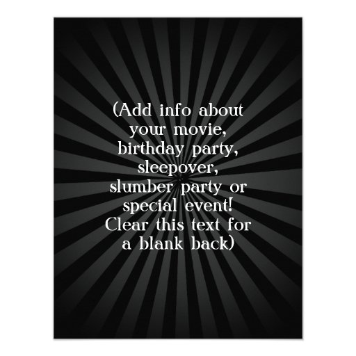 Movie Popcorn Sleepover Custom Party Invitations