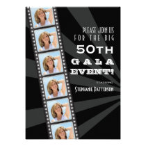 Movie Premiere Celebrity 50th Birthday Photo Gala Invites