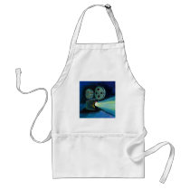 Movie projector colorful expressive painting art apron