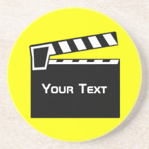 Movie Slate Clapperboard Board Coaster