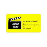 Movie Slate Clapperboard Board Custom Address Labels