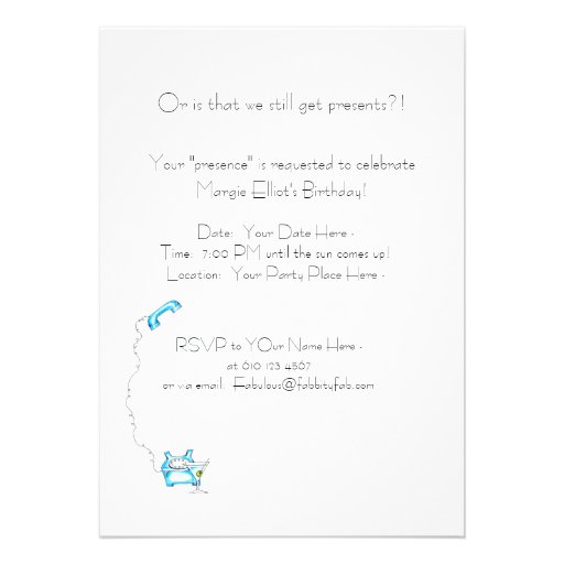 Movie Star Birthday invite for fabulous friend!