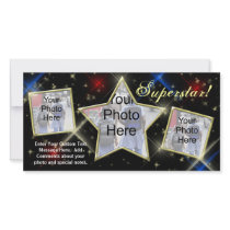 Movie Star Modeling Custom Designer Photo Card photo cards