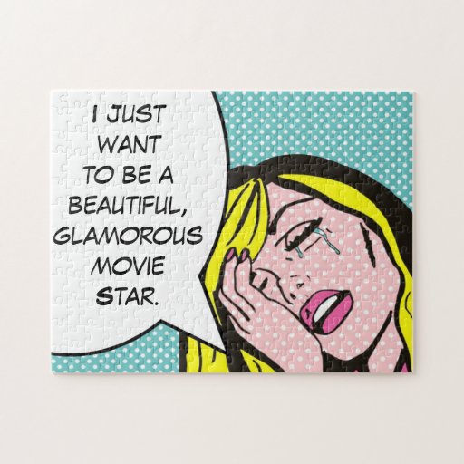 Movie Star Pop Art Jigsaw Puzzle Zazzle