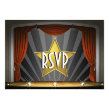 Movie Star Sweet Sixteen Personalized Invitation