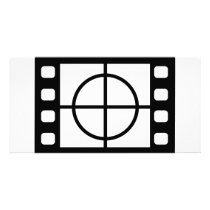 movie start icon photo card template