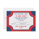 Movie Theater RSVP Admissions Tickets Custom Announcement