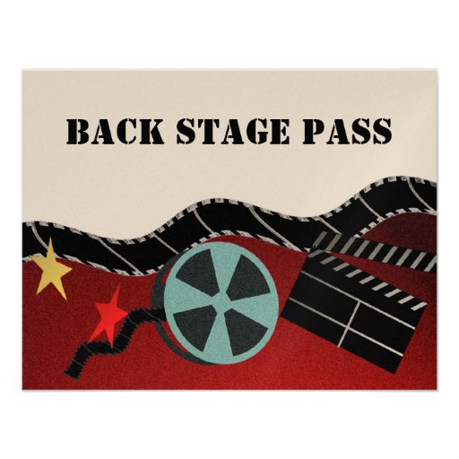 Movie Theme Reply Card Invitations