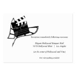 Movie Themed Silhouette Wedding Reception Card Business Card Template