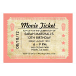 Movie Ticket invitations