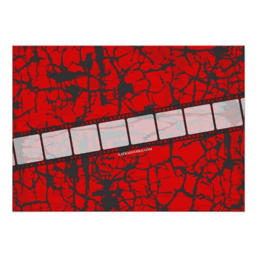 Movie Ticket Horror Movie Party Admission Invite