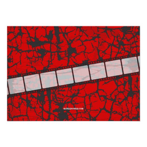 Movie Ticket Horror Movie Party Admission Invite