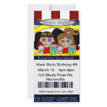 Movie Ticket Invitation Photo Greeting Card