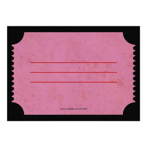 Movie Ticket Invitations