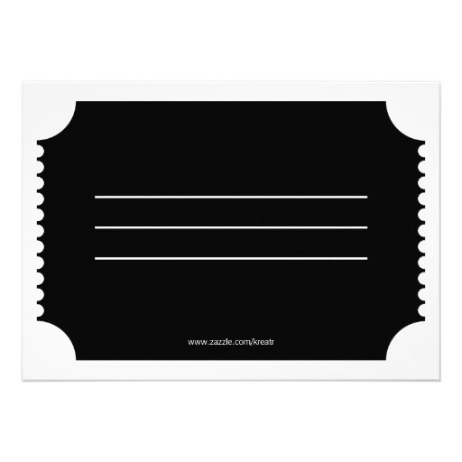 Movie Ticket Personalized Invite