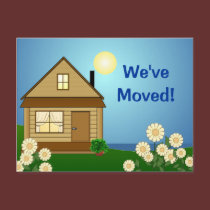 Moving Announcement postcard