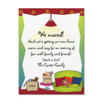 Moving Announcement postcards by DioSelina Moving Announcement postcards