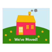 Moving Announcement Postcard