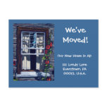 MOVING ANNOUNCEMENT, Window in Pastel Post Cards