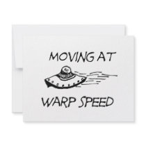 Moving At Warp Speed invitations by TotallyRandom Moving At Warp Speed invitations