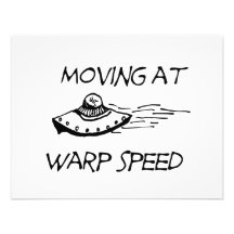 Moving At Warp Speed Invitations