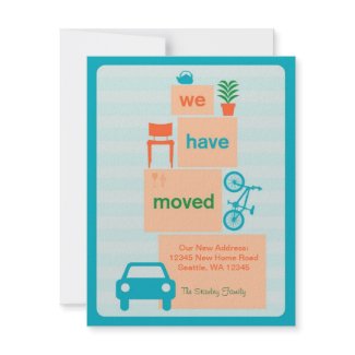 Moving Boxes Card invitation