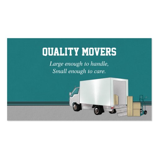 Moving Company, Business Card (front side)