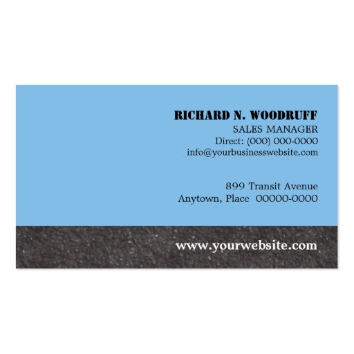 Moving Company Business Card (back side)