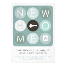 Moving House Announcement - Blue Modern Typography