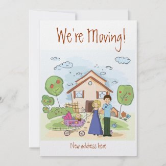 moving house cards invitation