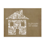Moving House New Address Notification Note Card Postcards