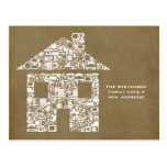 Moving House New Address Notification Note Card Postcards