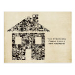 Moving House New Address Notification Note Card Post Card